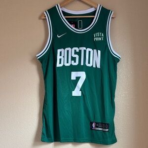 Nike Green Boston Jersey with White Details